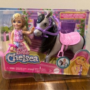 Barbie Chelsea Doll and Pony Set, NWT in Box